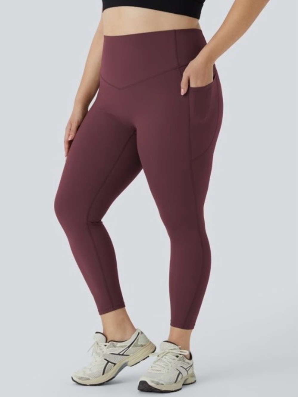 🆕 HALARA Ultra-sculpt High-Waist Tummy control 7/8 Leggings with Side Pockets